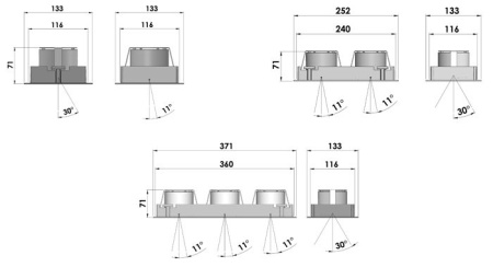 Встраиваемый светильник Casa DL DUO 4000 К
