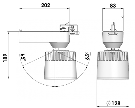Lean Track Cyl LED 2700K (с блоком управления DALI)