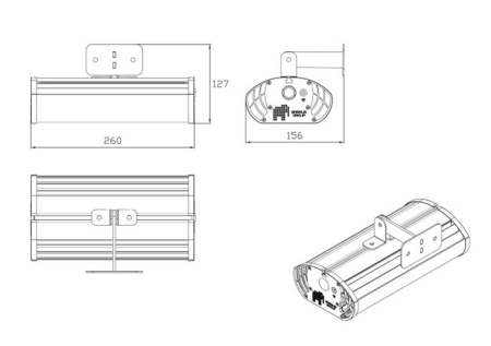 Светодиодный прожектор ДО10-30-001